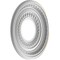 Ekena Millwork Cole PVC Medallion (Canopies up to 4 1/4"), 10"OD x 3 1/2"ID x 3/4"P, Universal Metallic Pearl Mist CMP10COEPE - alternate 4